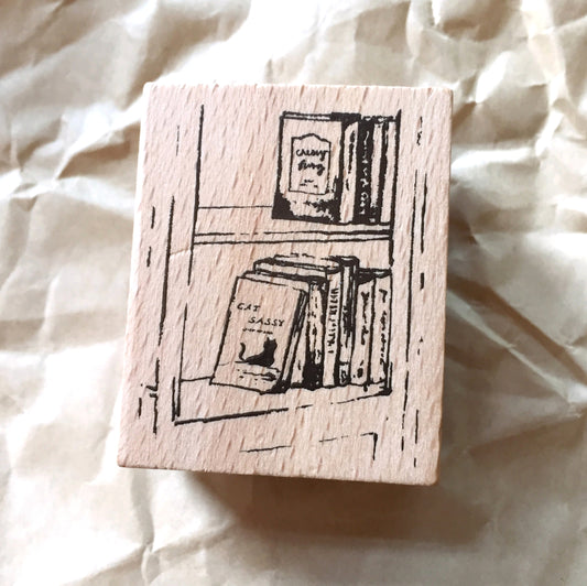 Yeon Charm - Bookshelf rubber stamp [Pre-loved]