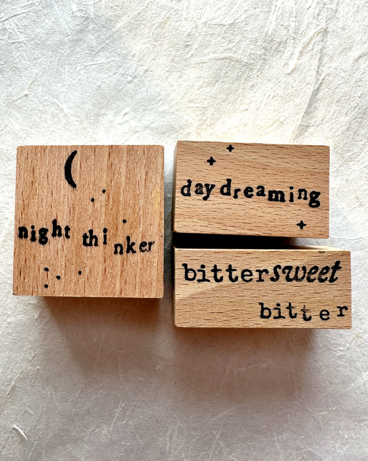 Yeon Charm - Night Thinker, Daydreaming, Bittersweet rubber stamps [Lightly Used]
