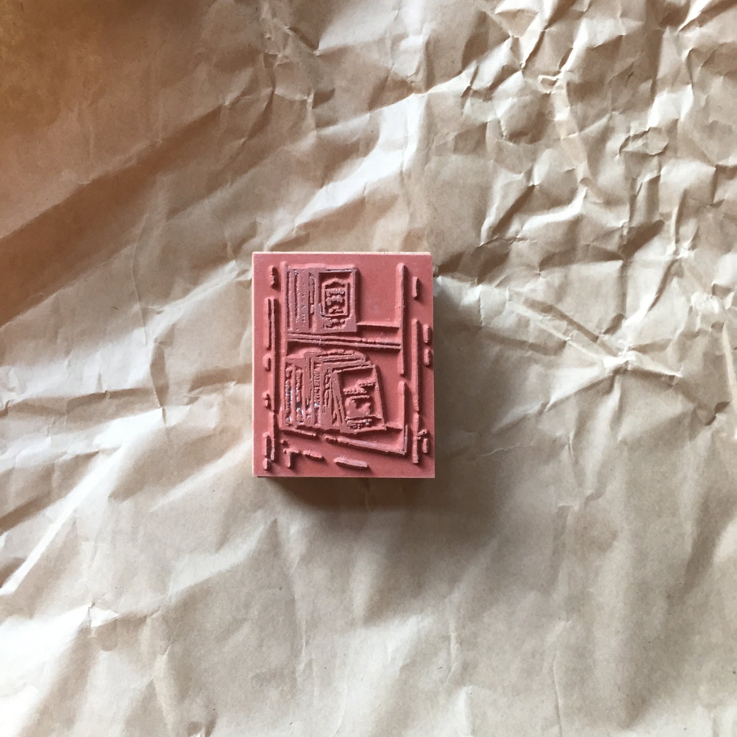 Yeon Charm - Bookshelf rubber stamp [Pre-loved]