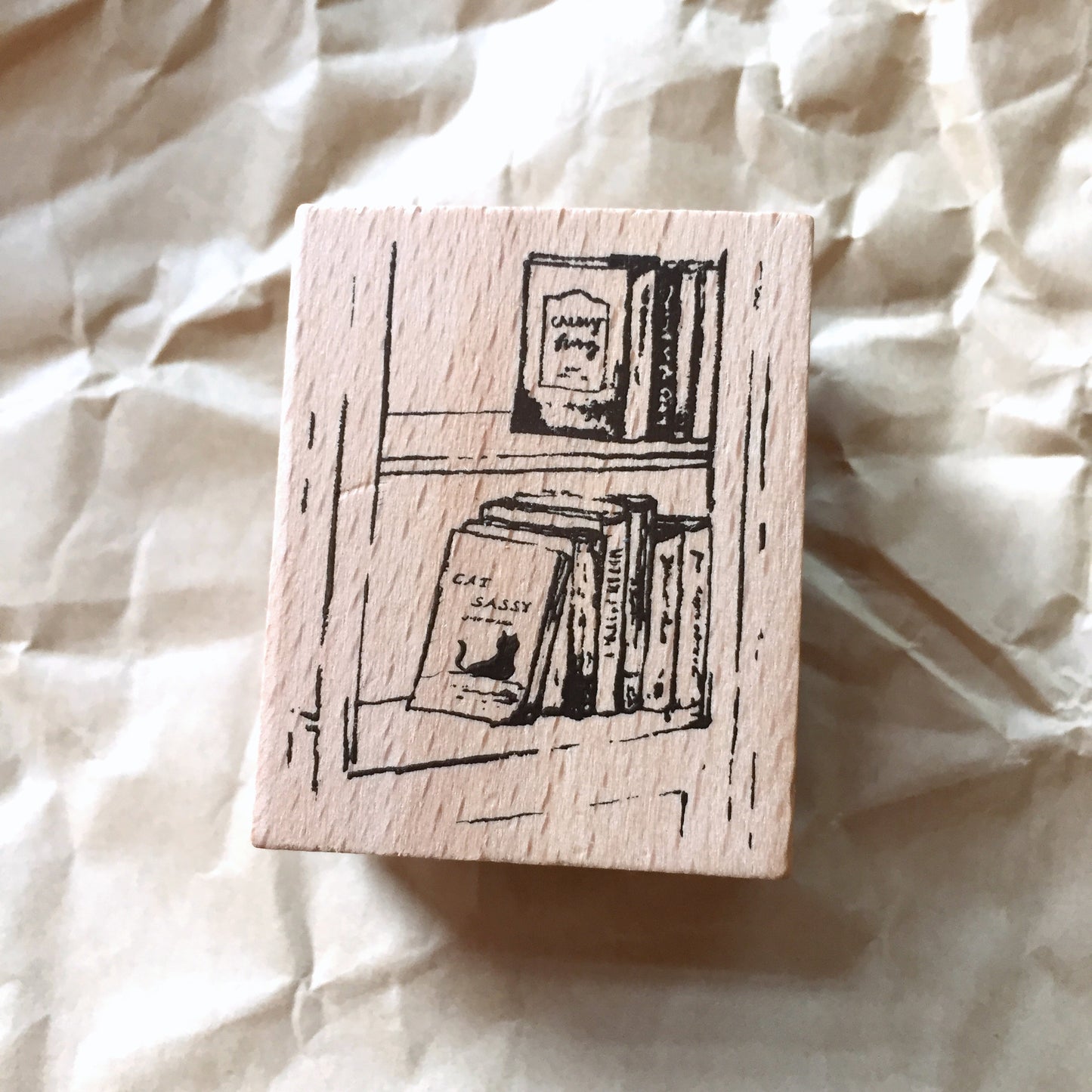 Yeon Charm - Bookshelf rubber stamp [Pre-loved]