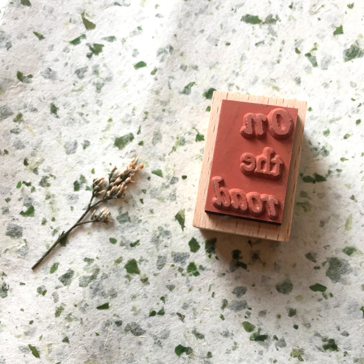 Yeon Charm - On the road rubber stamp [Pre-loved]