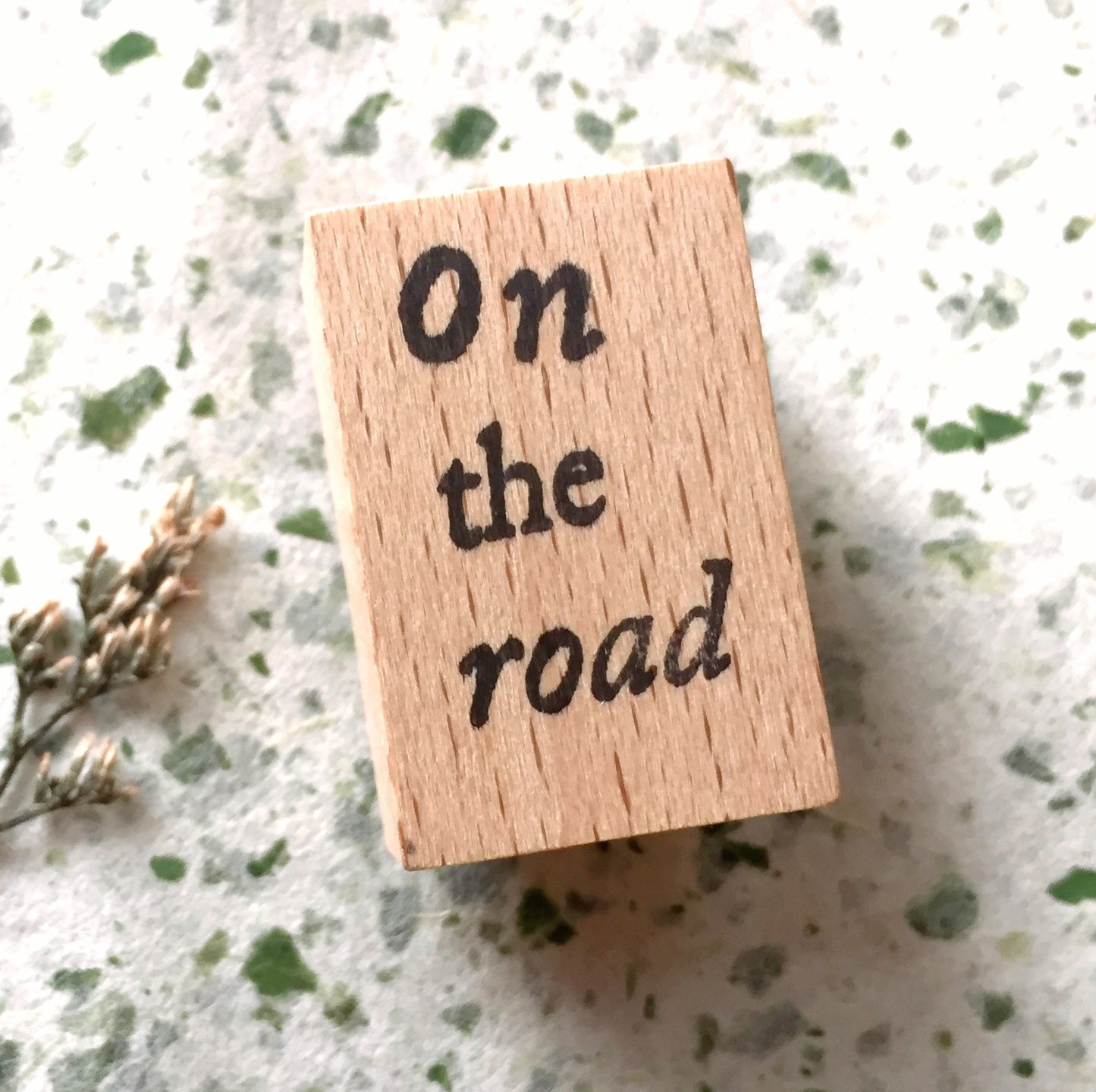 Yeon Charm - On the road rubber stamp [Pre-loved]