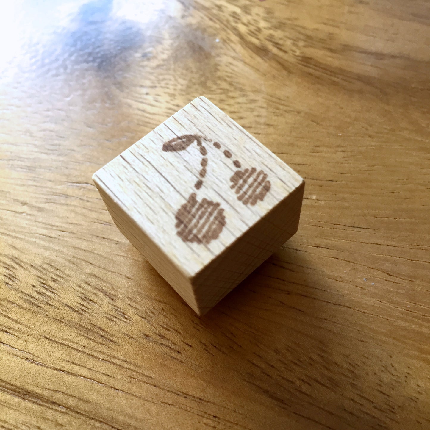 Yeon Charm - Cherry rubber stamp [Pre-loved]
