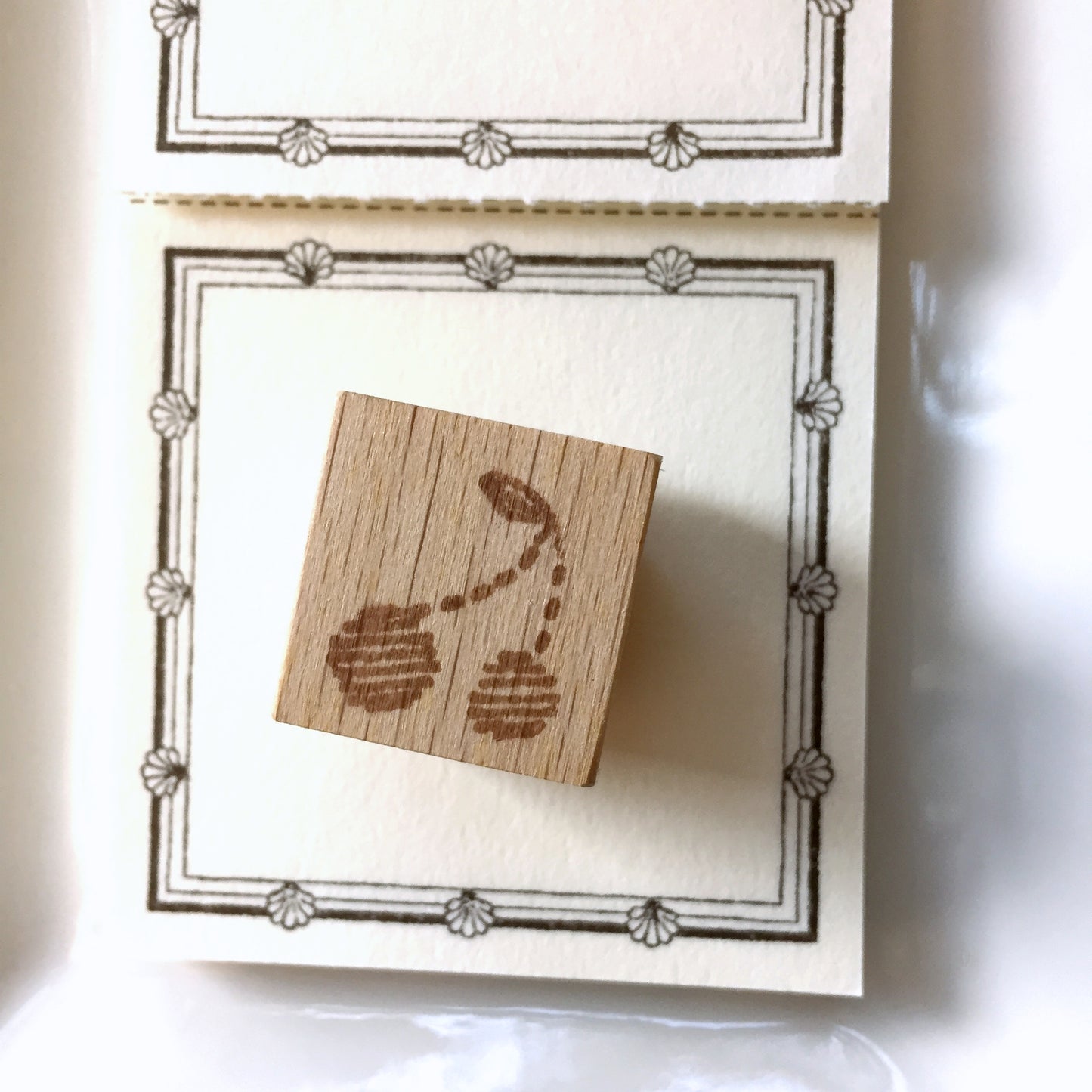 Yeon Charm - Cherry rubber stamp [Pre-loved]