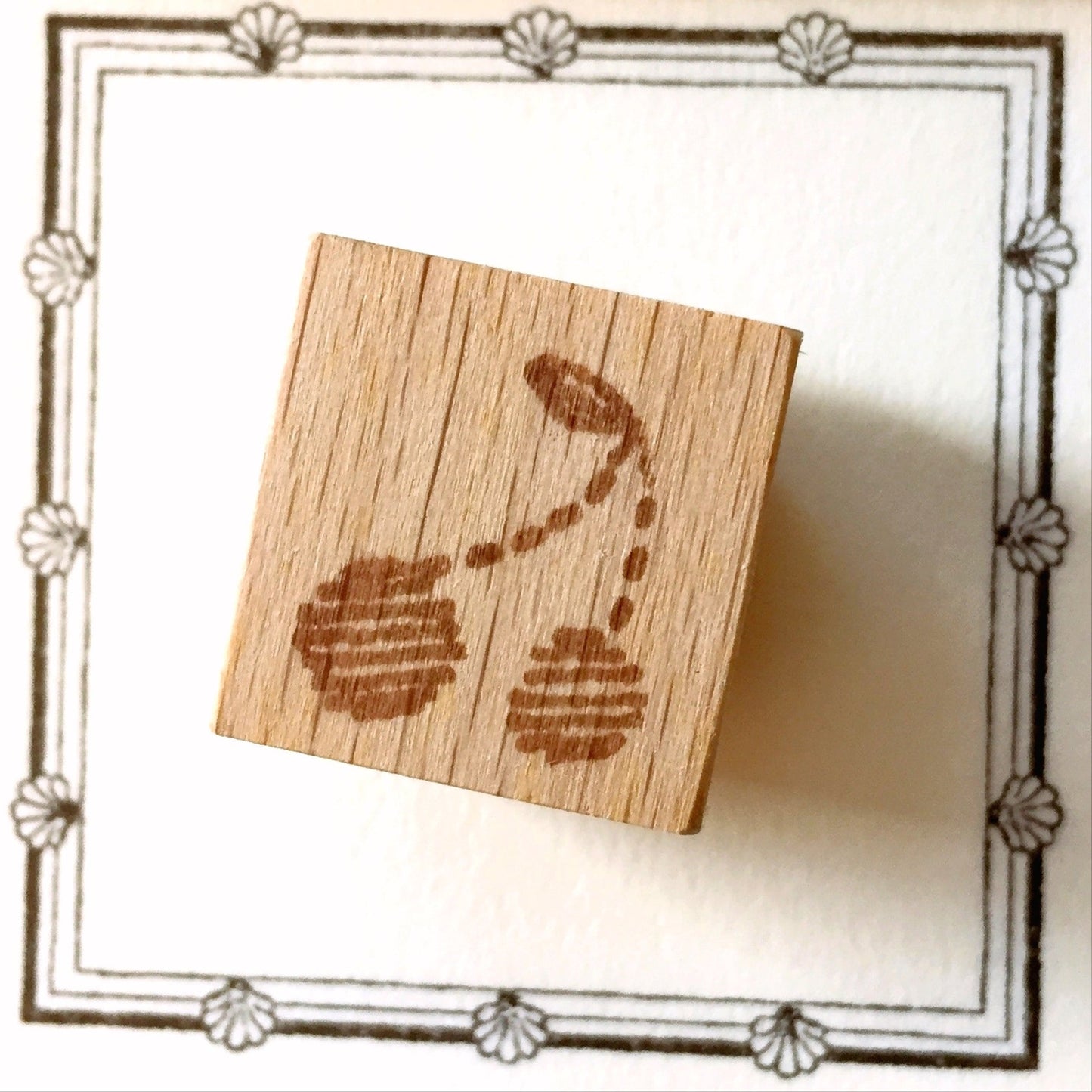 Yeon Charm - Cherry rubber stamp [Pre-loved]