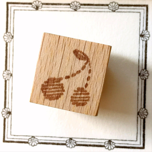 Yeon Charm - Cherry rubber stamp [Pre-loved]