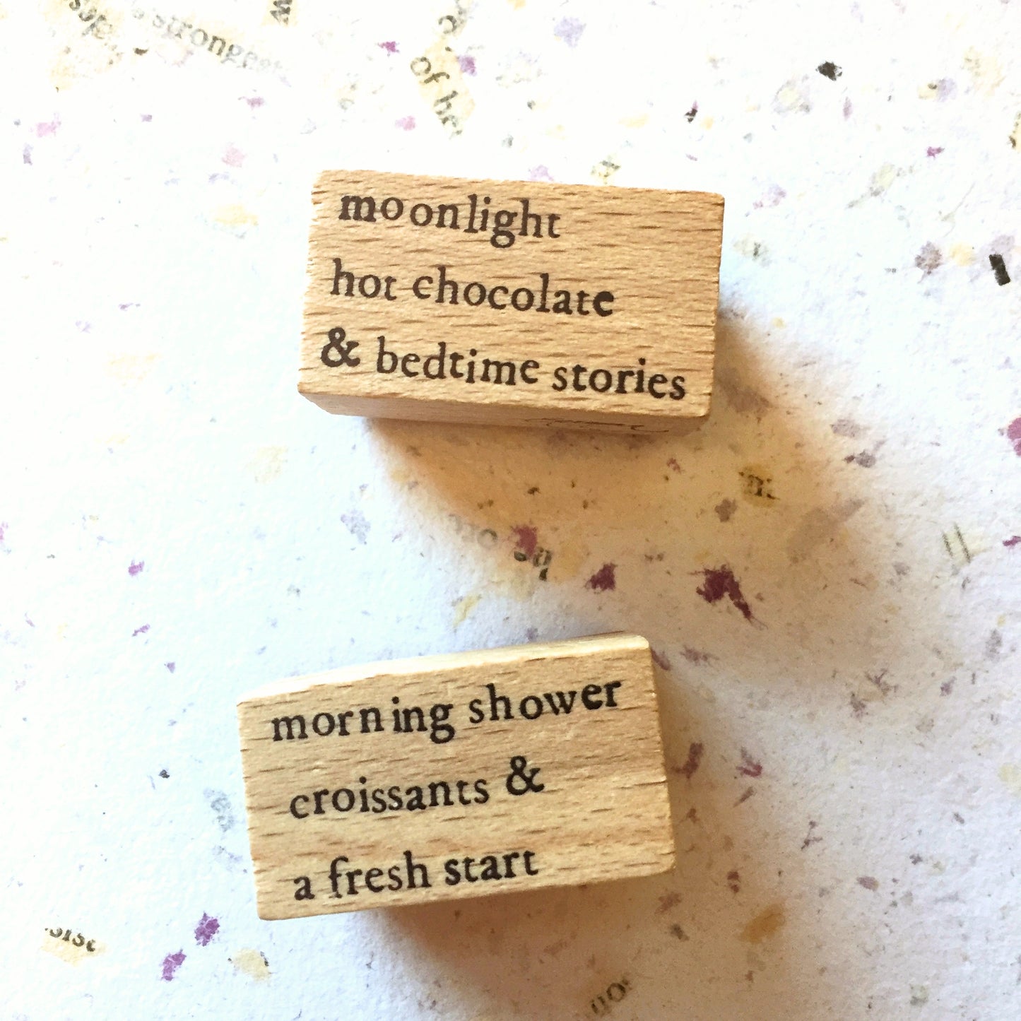 Yeon Charm - Bedtime & Fresh Start rubber stamps [Pre-loved]