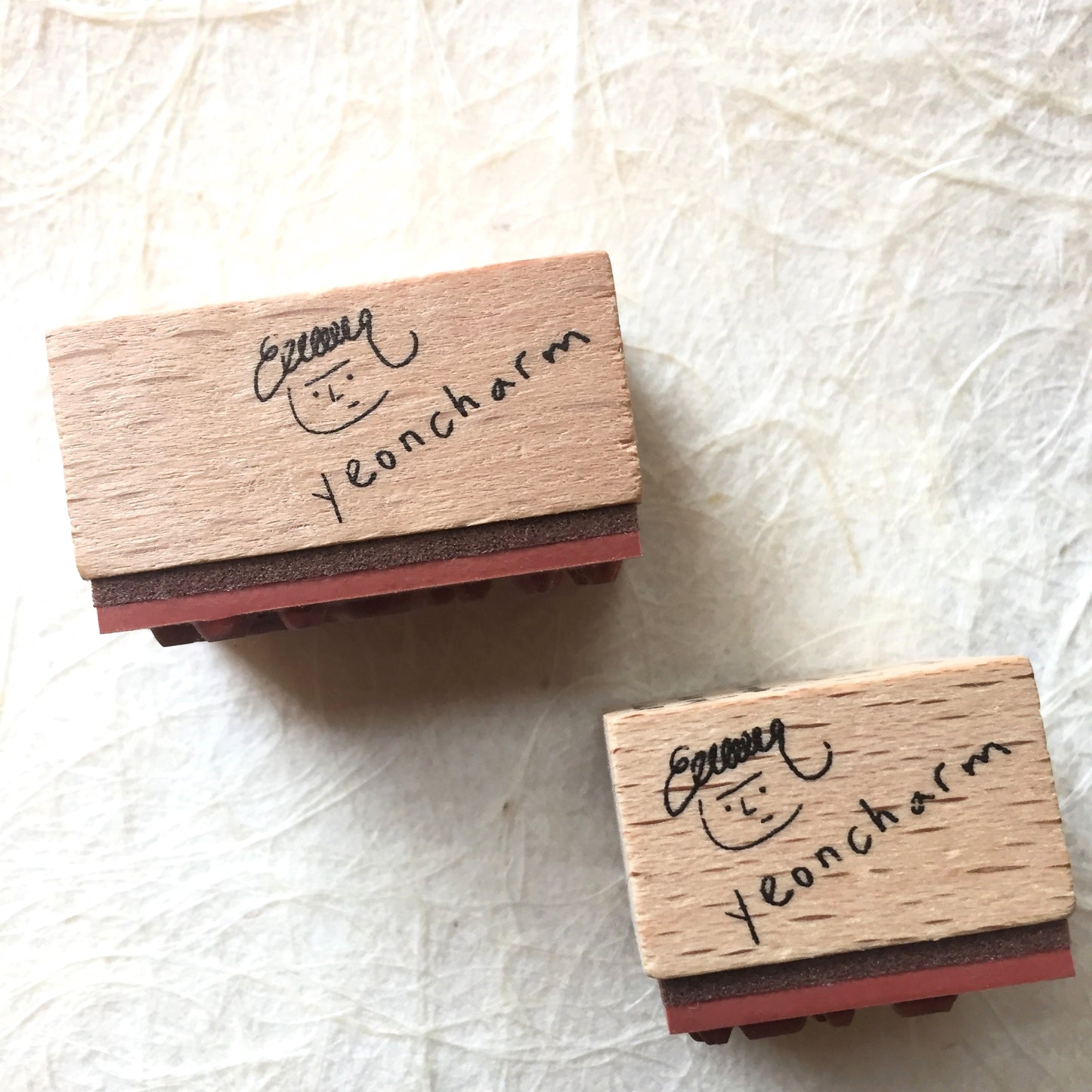 Yeon Charm - R & E rubber stamps, set of 2 [Pre-loved]