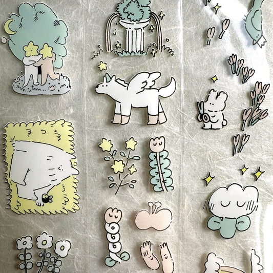 Yibo Art - Secret Garden PET tape SAMPLES