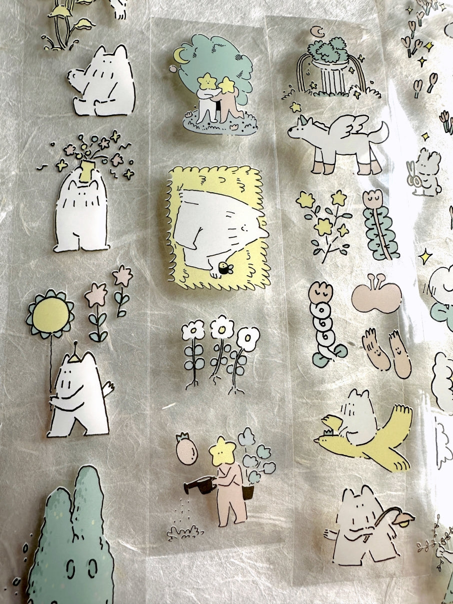 Yibo Art - Secret Garden PET tape SAMPLES