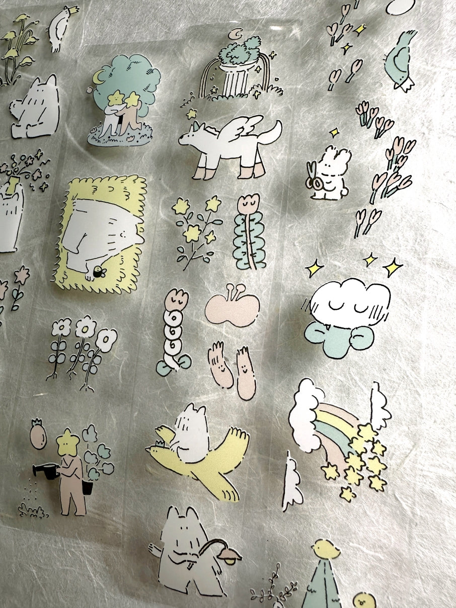 Yibo Art - Secret Garden PET tape SAMPLES