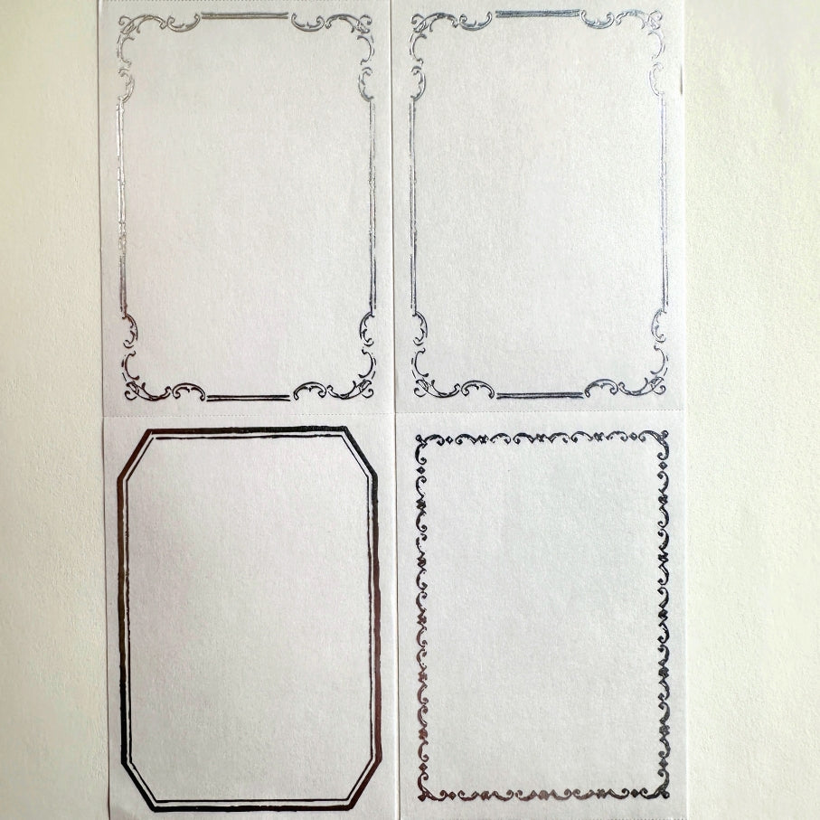 Yohaku - RH-004 Sticky Label silver foil sticky roll SAMPLES