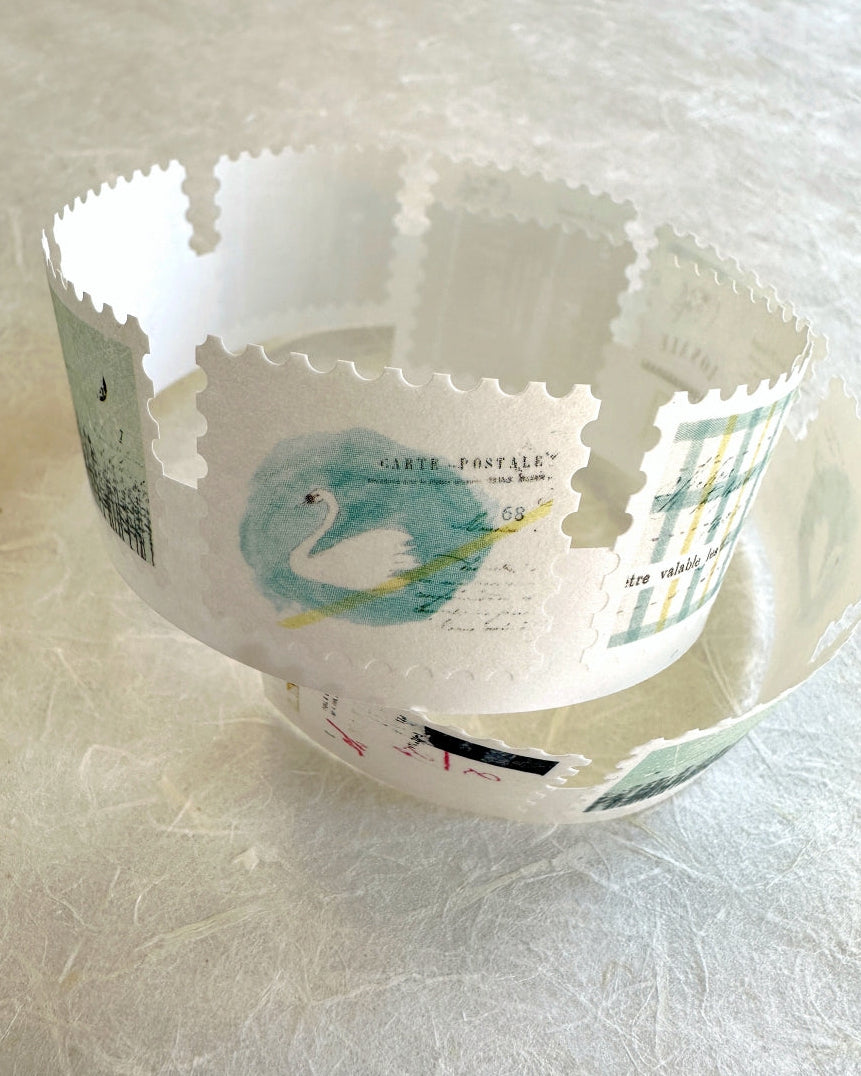 Yohaku - FR-002 Starry Sky postage-style sticker roll SAMPLES