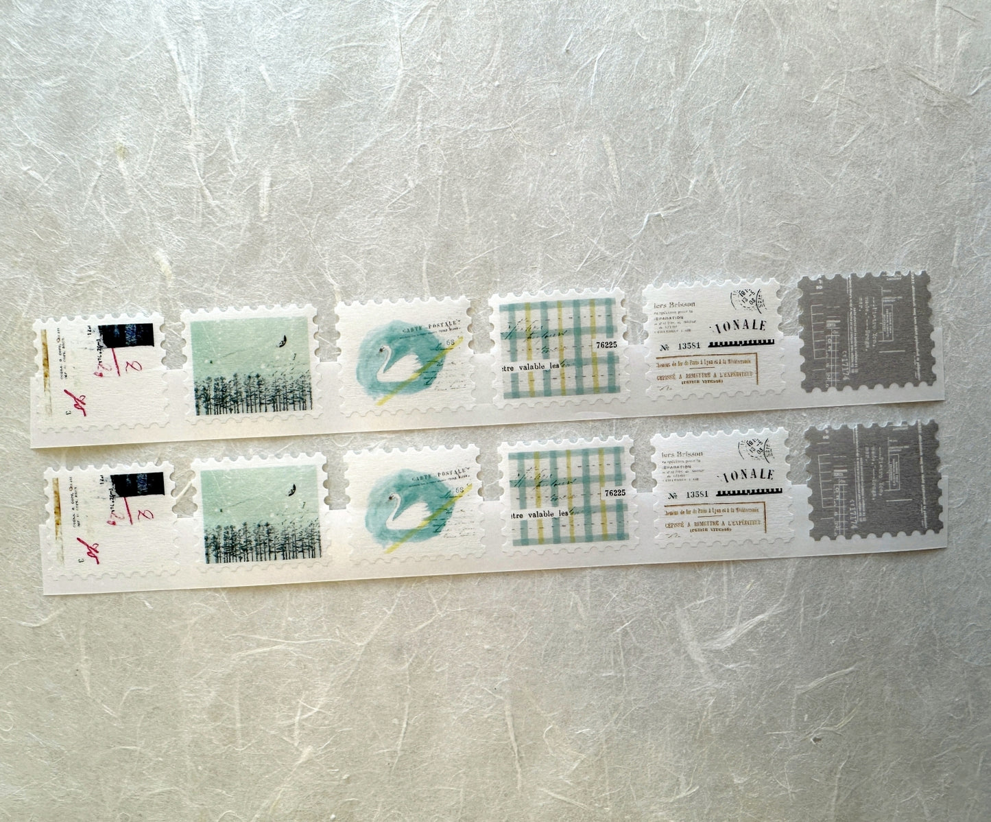 Yohaku - FR-002 Starry Sky postage-style sticker roll SAMPLES