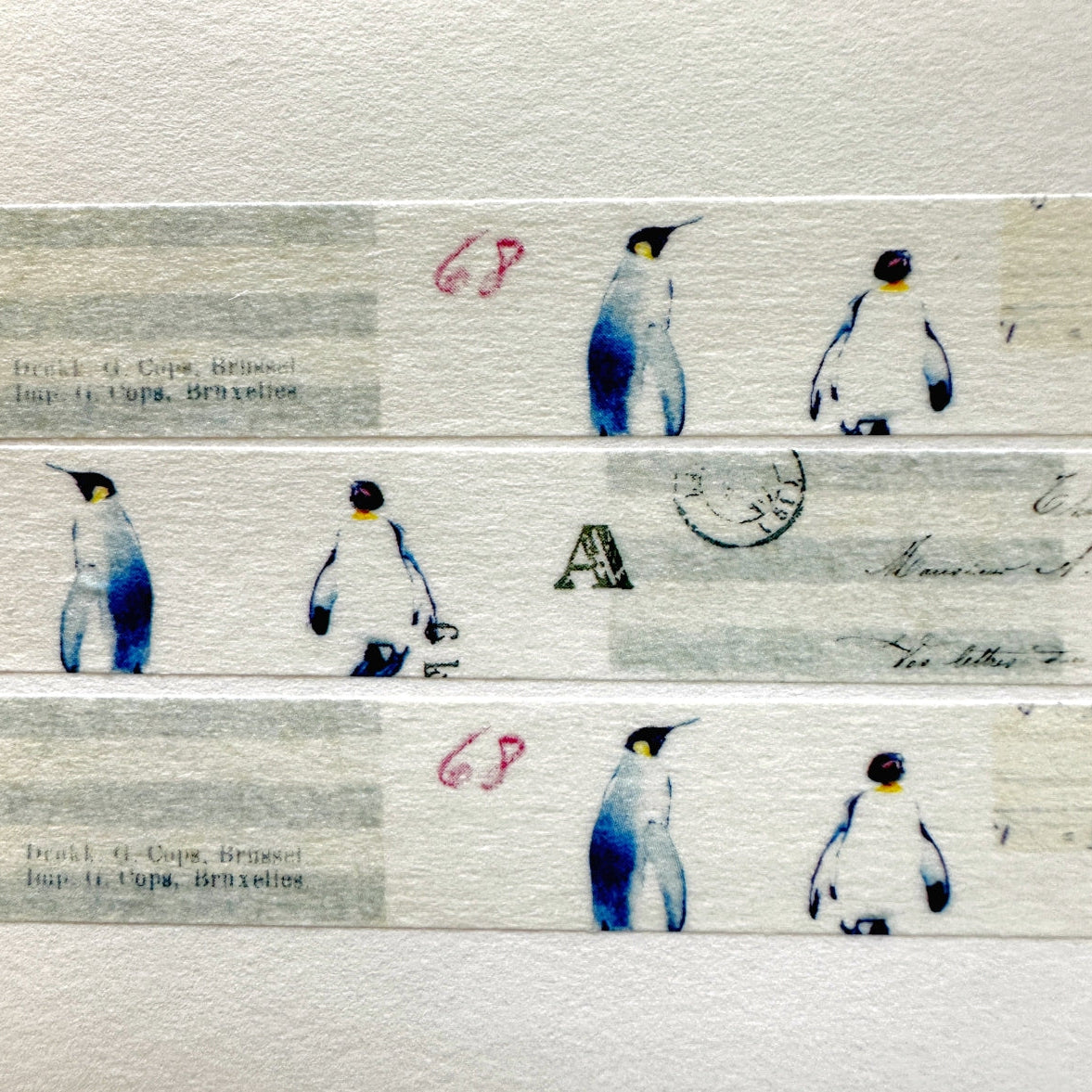 Yohaku - Winter Hibernation washi tape SAMPLES