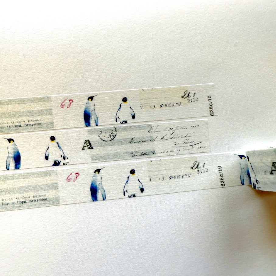 Yohaku - Winter Hibernation washi tape SAMPLES