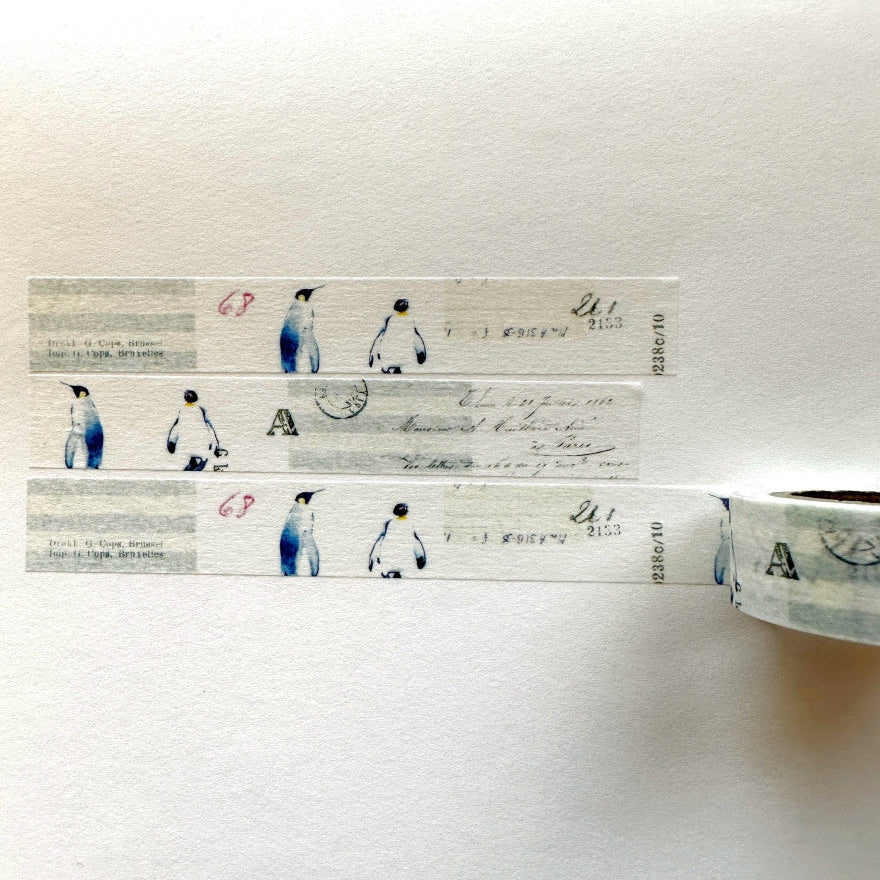 Yohaku - Winter Hibernation washi tape SAMPLES