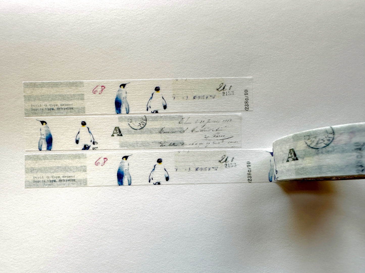 Yohaku - Winter Hibernation washi tape SAMPLES