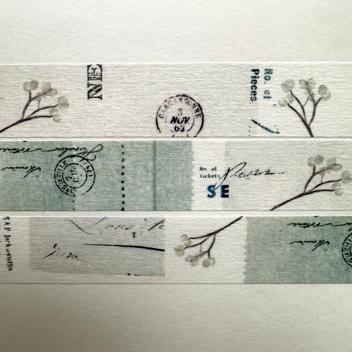 Yohaku - Chinese Tallow washi tape SAMPLES