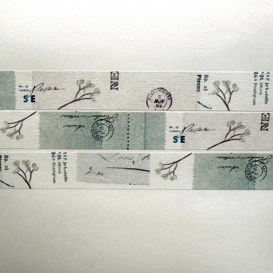 Yohaku - Chinese Tallow washi tape SAMPLES