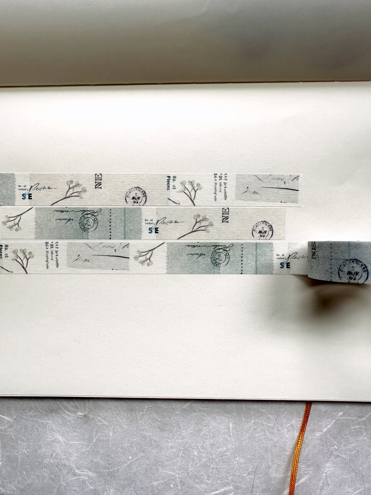 Yohaku - Chinese Tallow washi tape SAMPLES