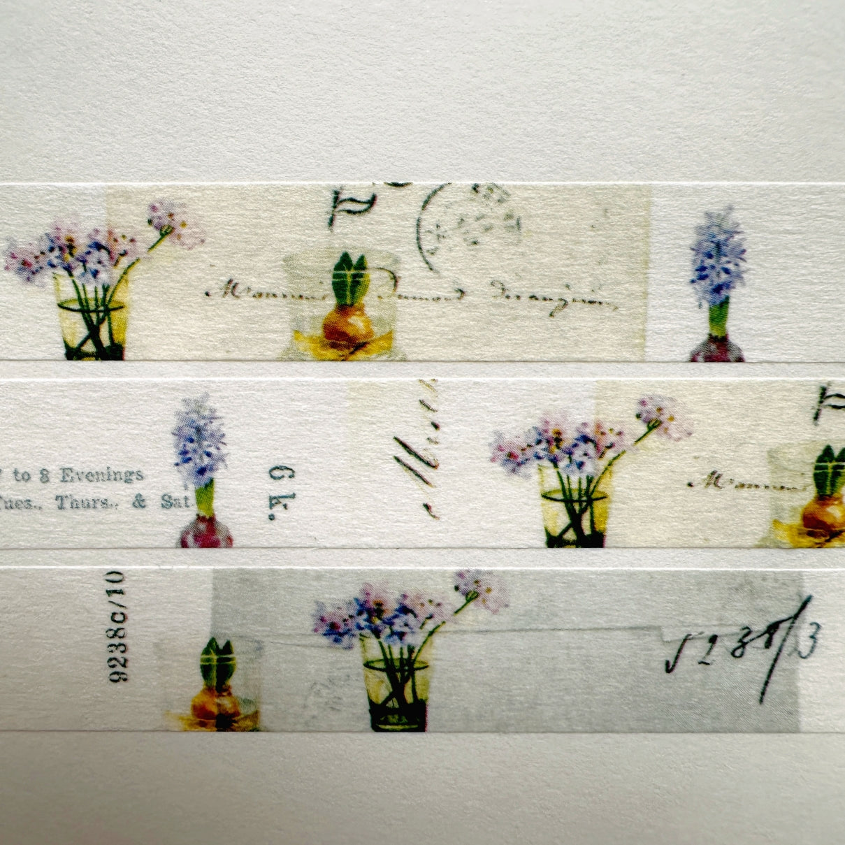 Yohaku - Spring Waltz washi tape SAMPLES