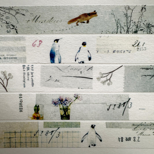 Yohaku - Spring 2026 washi tape SAMPLES (SET OF 5)