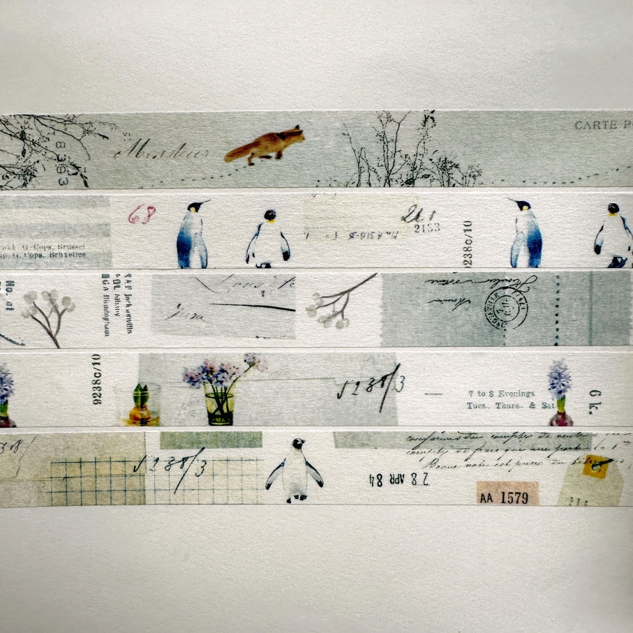 Yohaku - Spring 2026 washi tape SAMPLES (SET OF 5)