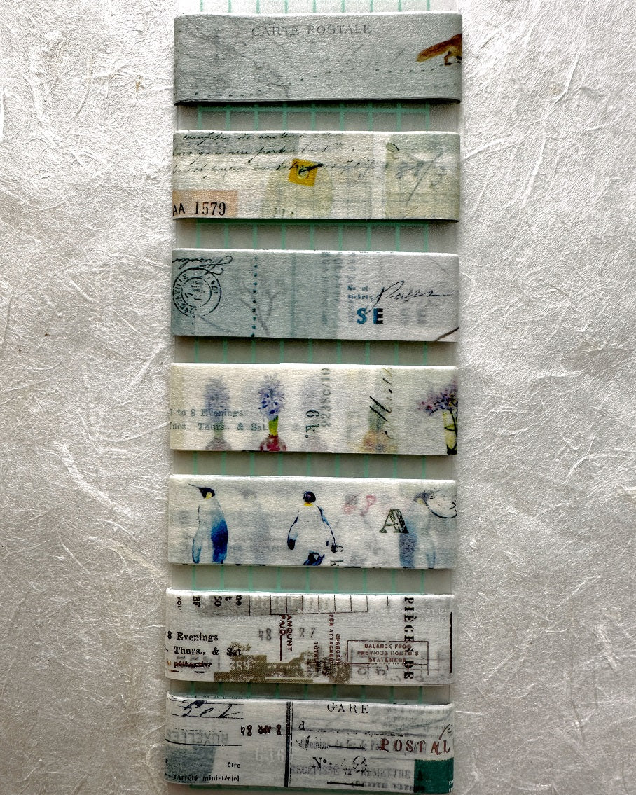 Yohaku - Spring 2026 washi tape SAMPLES (SET OF 5)