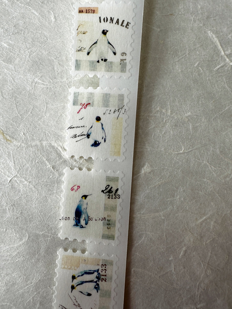 Yohaku - HF-001 Winter Hibernation silver foil washi sticker roll SAMPLES