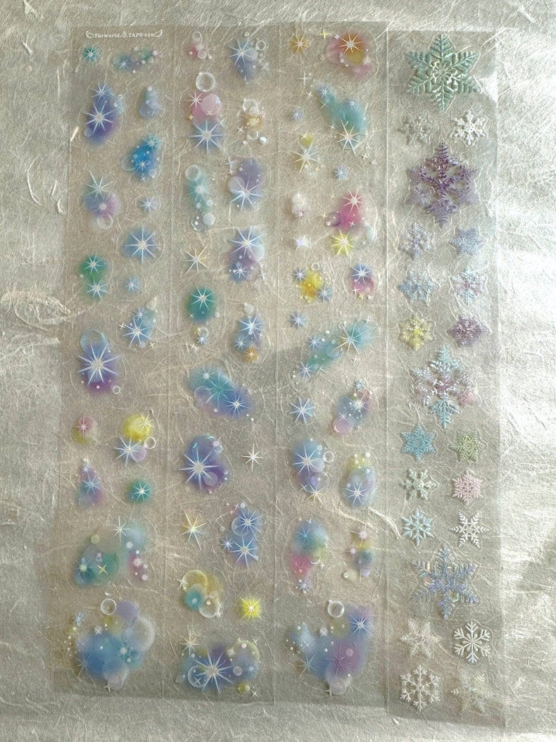 Yusworld - Light 4 iridescent kiss-cut PET tape SAMPLES