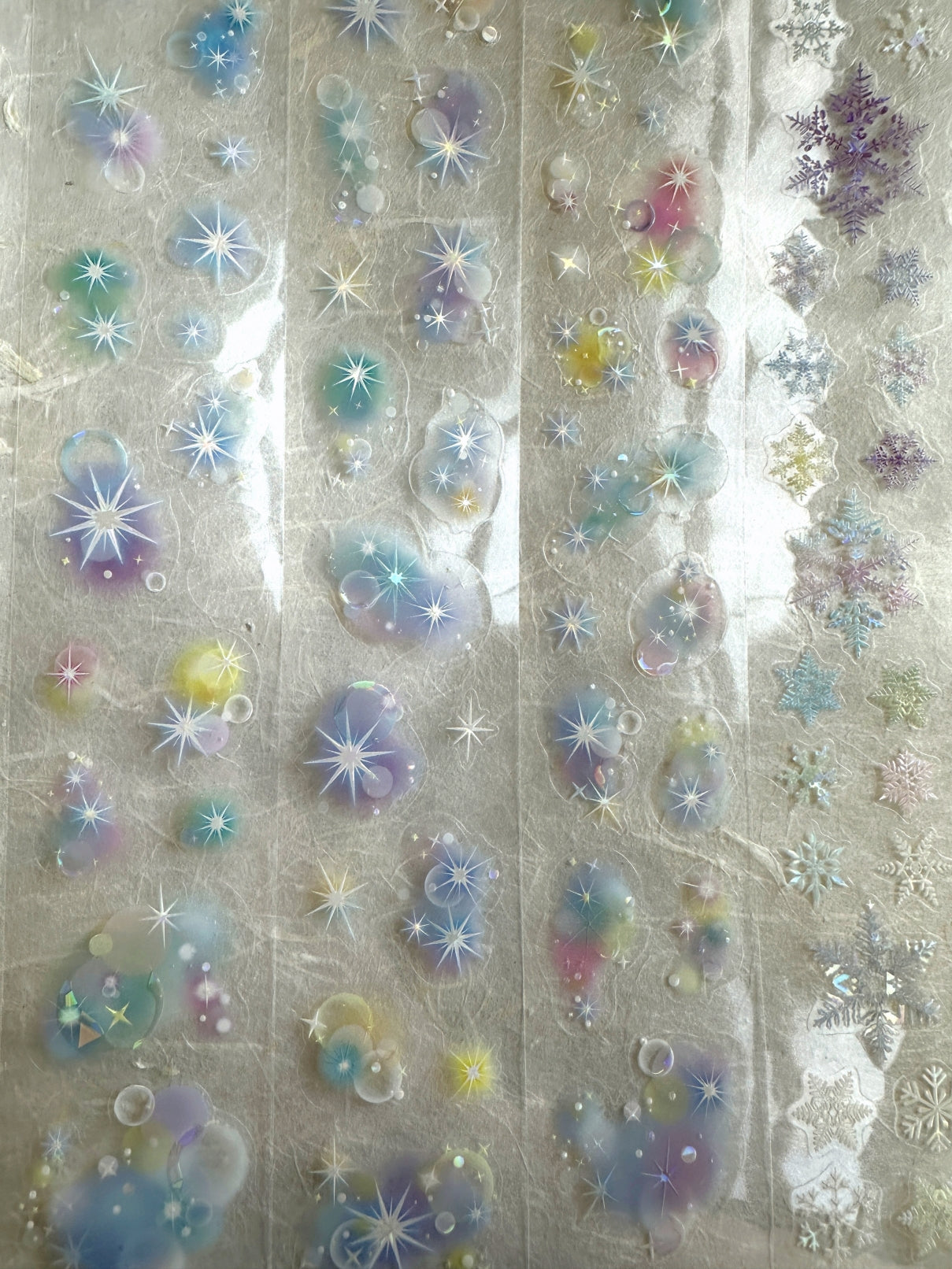 Yusworld - Light 4 iridescent kiss-cut PET tape SAMPLES