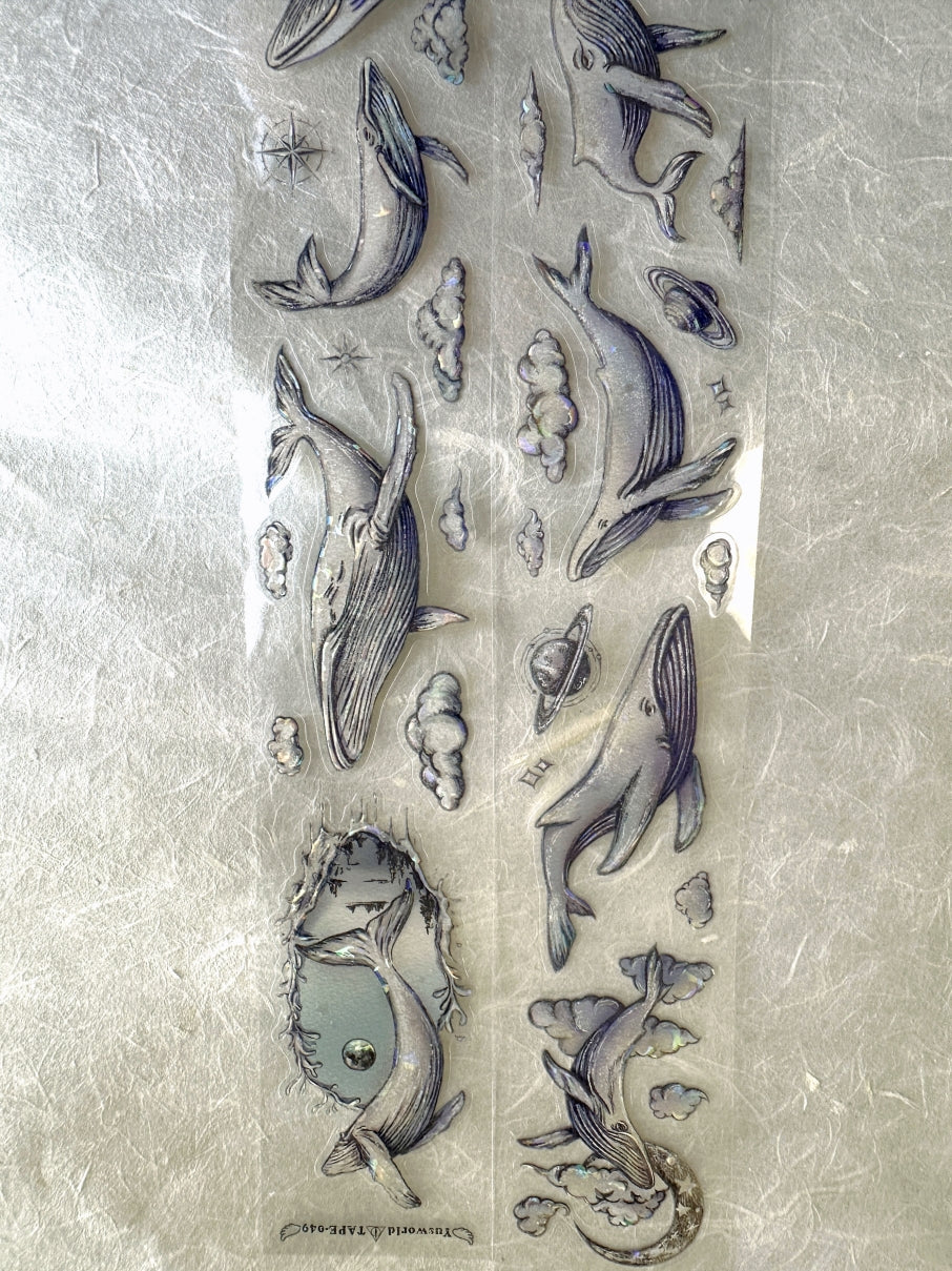 Yusworld - Starlit Prayer iridescent kiss-cut PET tape SAMPLES