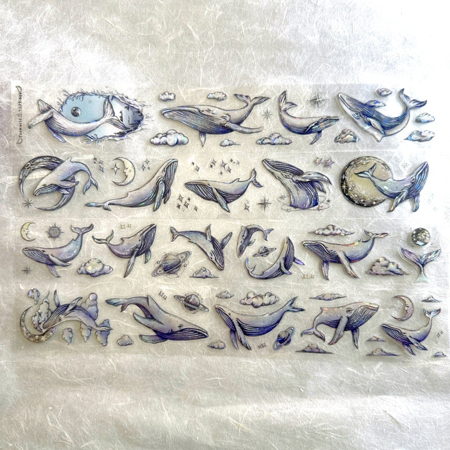 Yusworld - Starlit Prayer iridescent kiss-cut PET tape SAMPLES