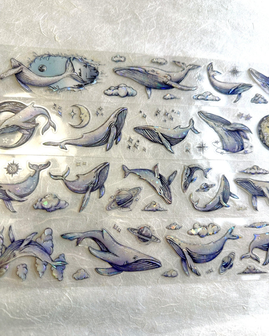 Yusworld - Starlit Prayer iridescent kiss-cut PET tape SAMPLES
