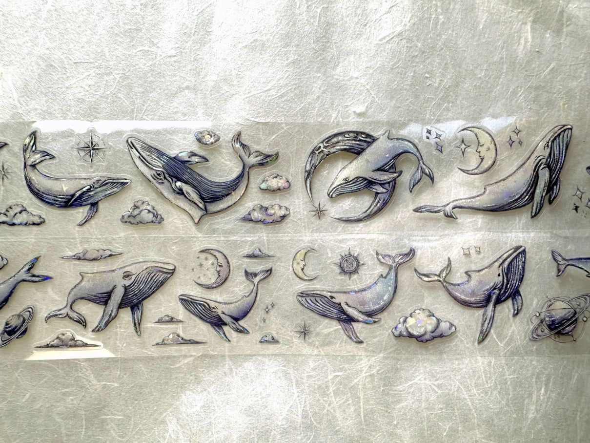 Yusworld - Starlit Prayer iridescent kiss-cut PET tape SAMPLES