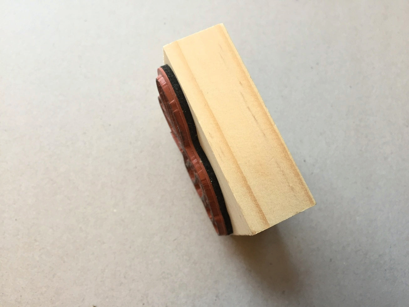 Yusworld - hand with leaf rubber stamp [Pre-loved]
