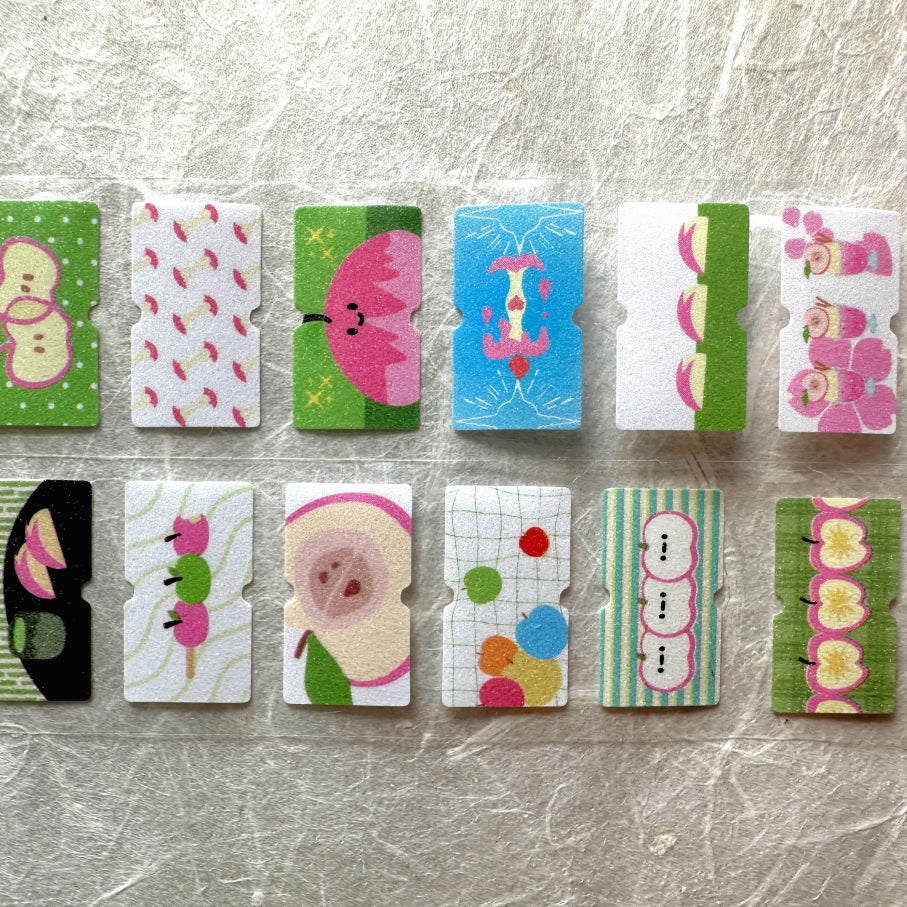 Yuxian - Apple Fantasy Forest Secrets label sticker roll SAMPLES