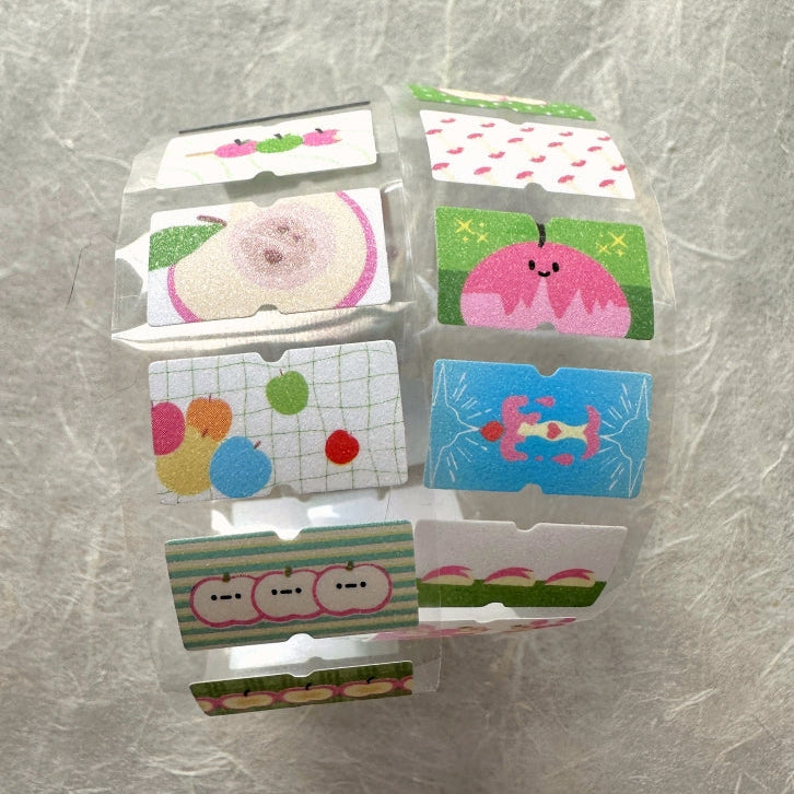 Yuxian - Apple Fantasy Forest Secrets label sticker roll SAMPLES