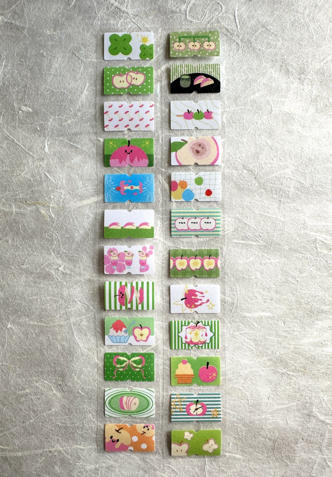 Yuxian - Apple Fantasy Forest Secrets label sticker roll SAMPLES