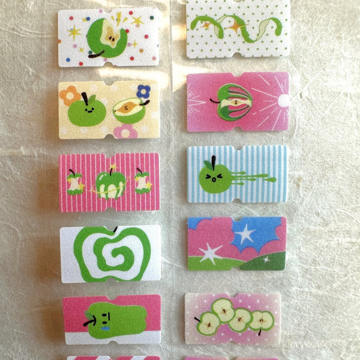 Yuxian - Apple Fantasy Glorious Path label sticker roll SAMPLES