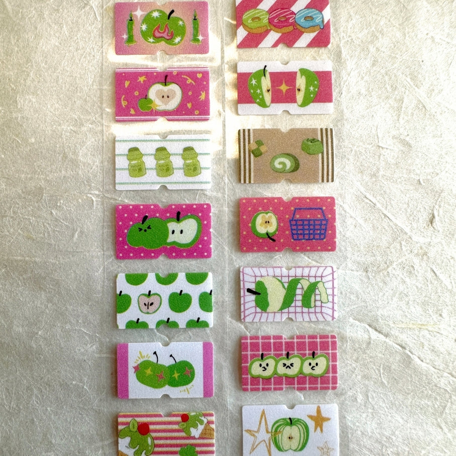 Yuxian - Apple Fantasy Glorious Path label sticker roll SAMPLES