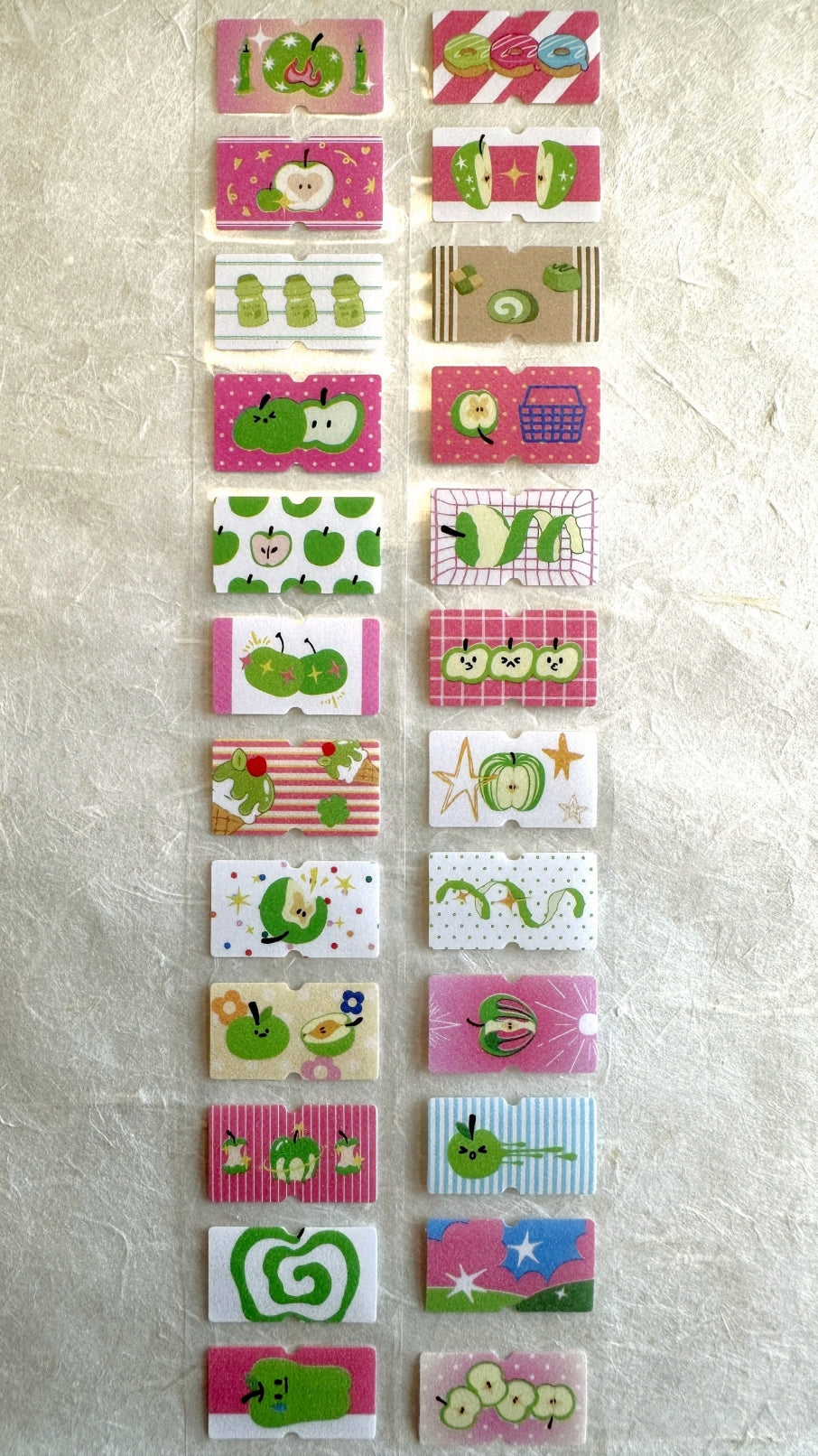 Yuxian - Apple Fantasy Glorious Path label sticker roll SAMPLES