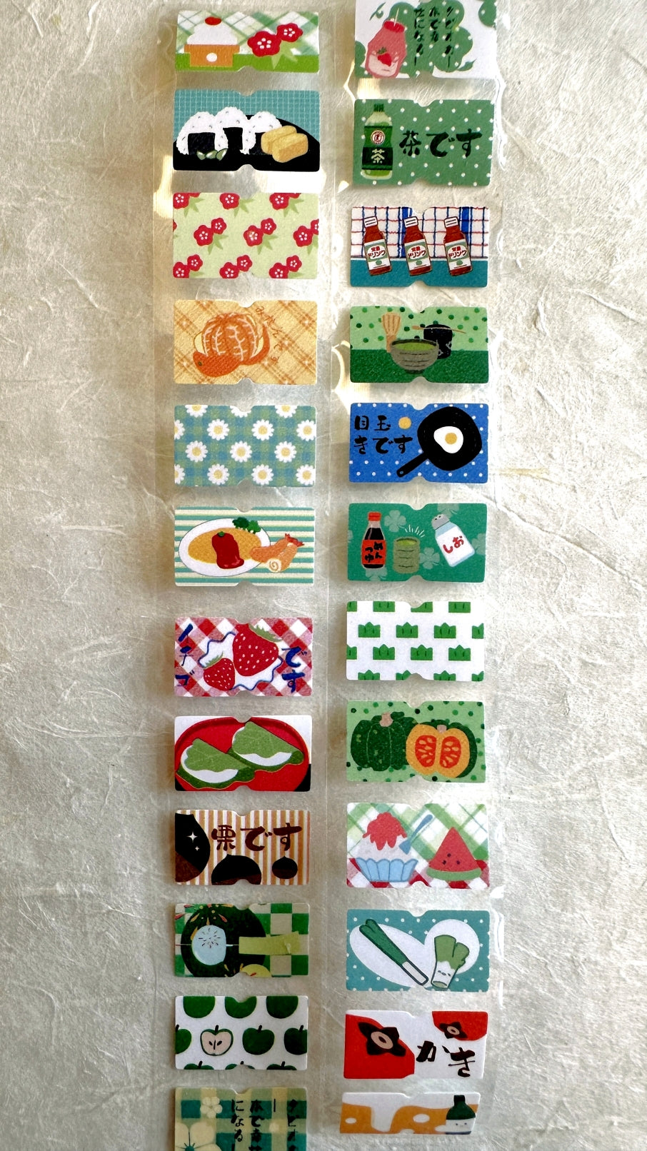 Yuxian - Vintage Japanese-Style label sticker rolls SAMPLES