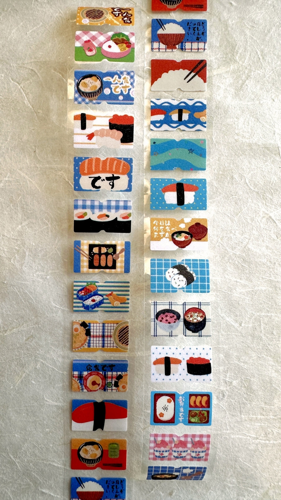 Yuxian - Vintage Japanese-Style label sticker rolls SAMPLES