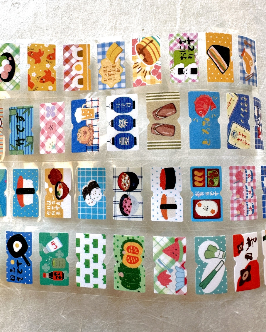 Yuxian - Vintage Japanese-Style label sticker rolls SAMPLES