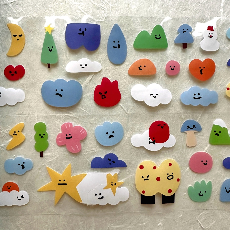 Yuxian - Outdoor Mood die-cut paper sticker roll SAMPLES