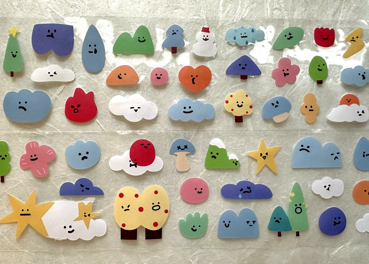 Yuxian - Outdoor Mood die-cut paper sticker roll SAMPLES