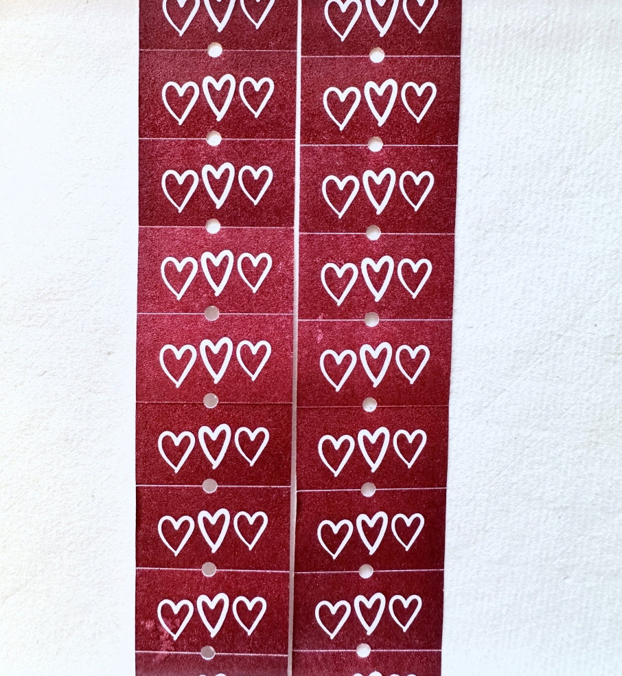 ZM.Ball - LOVE label sticker roll SAMPLES