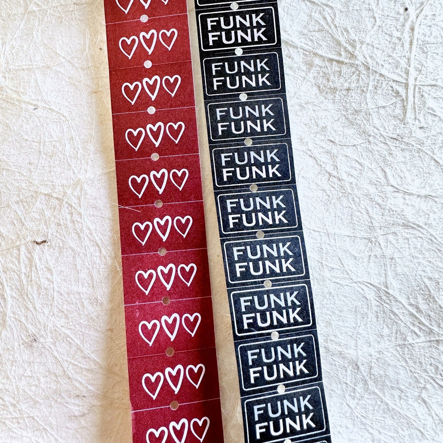ZM.Ball - FUNK label sticker roll SAMPLES